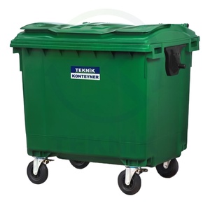 ถังขยะพลาสติกขนาด 1100 ลิตรถังขยะกลางแจ้งขนาดใหญ่สําหรับรีไซเคิลถังขยะถังขยะที่มีสไตล์สําหรับการจัดการขยะ - Product Image 1