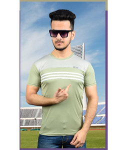 Camiseta elegante para hombre con media manga para uso diario, cómoda, informal, pedido a granel de India - Product Image 1