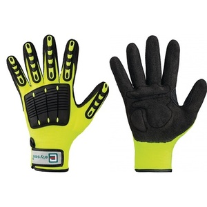 Gants de protection ELYSEE EN 388 PPE Catégorie II Taille 11, jaune vif/noir, pour jardinage et équipement de protection - Product Image 1