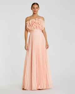 Pink design One- piece Sleeveless Elegant Anti-Static Breathable full-Length Evening Gown-Plus Size Formal Wear Hand - Product Image 1