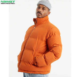 High Street Low Moq Chaqueta acolchada de lana y cuero para exteriores de alta calidad para hombres Servicio OEM Transpirable La mejor chaqueta acolchada personalizada - Product Image 3