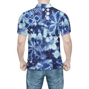 Sublimation personnalisée pour hommes à séchage rapide imprimée pour tissu tricoté polo avec col brodé pour le golf et le tennis - Product Image 4