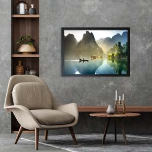 50 X 70 cm Wood Decor Black Plastic <b>Poster</b> Frame Elegant Home Decorative Item - Product Image 3