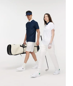Vente en gros de T-shirts de golf personnalisés pour femmes et hommes, 100% coton, couleur unie, tricotés, style streetwear, avec logo, séchage rapide, technique sombre - Product Image 2