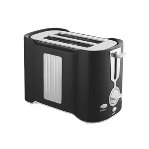 HOT PRODUCT Mini Bread Machine: Compact Black Sandwich Breakfast Maker with Stainless Steel Body - 750W-850W Power