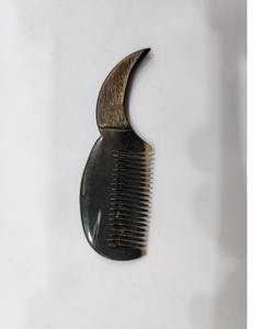 หวีผมดีไซน์ทันสมัยขนาดเล็กวินเทจสำหรับเจ้าสาวหวีขนนกมีเขาธรรมชาติหรูหราในกระเป๋า - Product Image 5