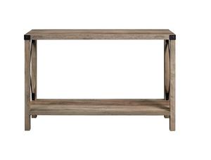 Mesa de consola de hierro de madera de mango duradera diseño Industrial moderno plegable para dormitorio sala de estar comedor apartamento Hotel granja - Product Image 2