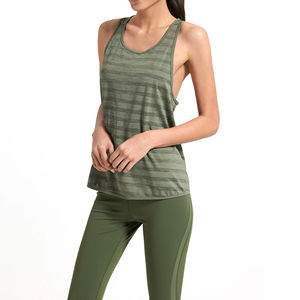 Débardeurs courts respirants pour femmes en tissu polyester, séchage rapide, légers, vêtements de sport actifs, tops de sport pour la course à pied, vente en gros - Product Image 6