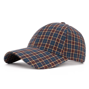 OEM personnalisé vente en gros toutes saisons mode Plaid Offre Spéciale classique à carreaux motif classique brodé léger Casquette de baseball - Product Image 2