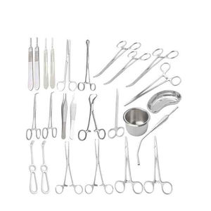 QNQ Haute Qualité 26Pcs En Acier Inoxydable Instruments Chirurgicaux Ensemble Manuel Puissance Métal pour Appendicectomie Hernie Annexe Enlèvement - Product Image 2