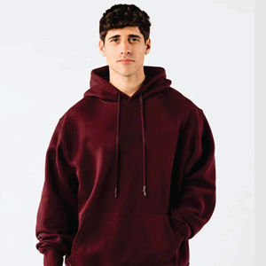 2025 mejor venta al por mayor 100% algodón mezclado peso pesado invierno sólido Sudadera con capucha con bolsillo personalizado grueso cálido ropa de invierno - Product Image 6