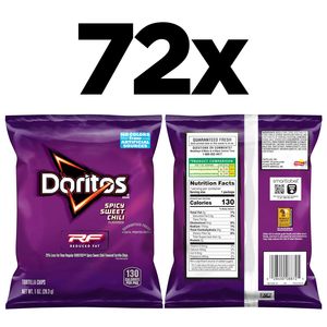 Chips de Tortilla con Sabor a Doritos, Sabor Picante y Dulce con Grasa Reducida, Paquete de 72 - Product Image 2