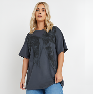 Personalizable Mujer talla grande gráfico camiseta algodón Casual secado rápido Anti-Shrink Anti-Pilling venta al por mayor OEM ODM alta calidad - Product Image 1