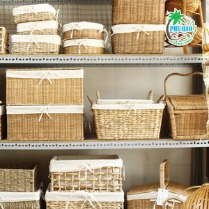 BEST SELLING <b>Green</b> & Gorgeous: Durable Water Hyacinth <b>Baskets</b> for All Uses Export From Vietnam - Product Image 4