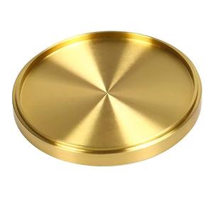 Sous-verres en métal en laiton pour le dessus de table de salle à manger avec sous-verre en laiton fini élégant à des prix abordables - Product Image 1