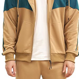 Conjunto Deportivo de Algodón 100%, Diseño Atlético, Ligero, con Capucha, para Invierno, Ropa Casual de Secado Rápido, con Cierre para el Gimnasio y Entrenamiento - Product Image 6