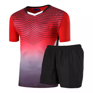 Conjunto de uniforme de fútbol de tela transpirable de secado rápido de alta calidad, corte automatizado, Impresión de logotipo personalizado, camiseta de fútbol para adultos Unisex - Product Image 1