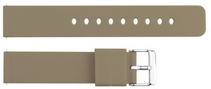 JD417 Sport Beige Breathable Durable Water-Resistant Silicone Soft Light Smart <b>Watch</b> Strap 12-24mm Stainless Steel Buckle 27cm - Product Image 6