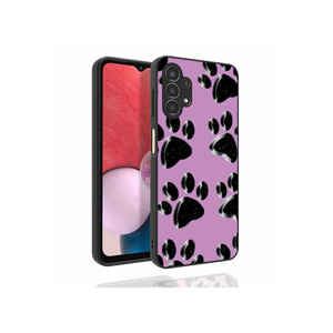 Pour Samsung Galaxy A13 4G – Coque de protection d'appareil photo à motifs, série OYO Nora – Étui en silicone brillant effet givré spécial - Product Image 1