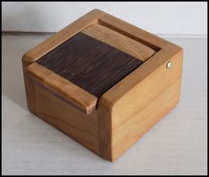 CAJA DE REGALO DE JOYERÍA PERSONALIZADA ARTESANAL Caja de joyería de boda de lujo Caja de regalo nupcial de madera rústica - Product Image 3