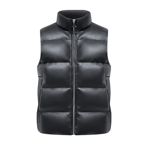 Gilet en cuir véritable tendance pour homme, style hip-hop, respirant, séchage rapide, vêtement d'extérieur décontracté, directement de l'usine - Product Image 1