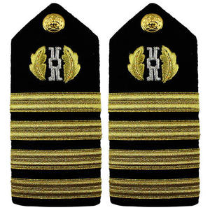 Planches d'épaule de style épaulette faites à la main avec broderie de logo personnalisé pour les options de personnalisation d'uniforme et de robe formelle - Product Image 6