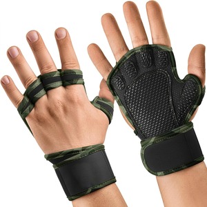 Custom Half Finger Gym Fitness <b>Gloves</b> Neoprene Adjustable Wrist Strap Non Slip Weightlifting Workout Training <b>Gloves</b> Unisex OEM - Product Image 6