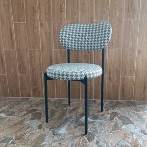 Modern Home & Restaurant <b>Dining</b> <b>Chair</b> with Fabric Upholstery & Iron Frame GA68036 - Product Image 2