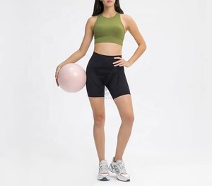 Shorts Deportivos para Mujer, para Gimnasio, Yoga, Entrenamiento, Running, 100% Poliéster, Cintura Media, Transpirables, Ecológicos, Tallas Grandes, Cintura Elástica - Product Image 1