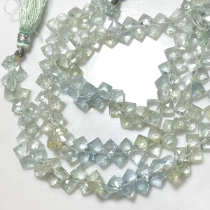 Multi aguamarina facetado cojín forma Briolette cuentas buena calidad piedras preciosas naturales KIte forma cuentas - Product Image 4