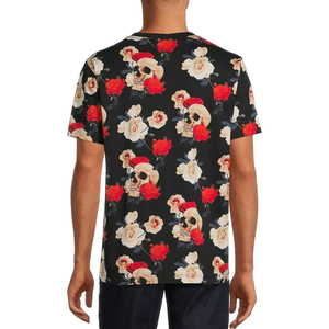เสื้อยืดผู้ชายผ้าฝ้ายเฮฟวี่เวทและเส้นใยไม้ไผ่เสื้อยืดพิมพ์ลายขนาดใหญ่พิมพ์ซับลิเมชัน - Product Image 3