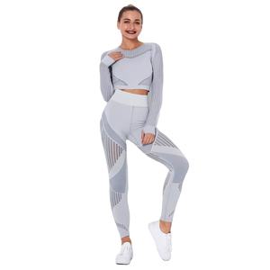 Logo personnalisé ensemble de sport pour femmes séchage rapide Fitness soutien-gorge haut court XL pantalon en plein air Yoga course grande taille vêtements d'entraînement d'été - Product Image 1