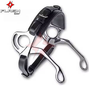 Bride Hackamore anatomique de haute qualité avec culotte de rembourrage souple Hackamore en acier inoxydable avec embout de bâillon hollandais et argent allemand - Product Image 2