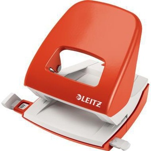 เครื่องเจาะกระดาษ Leitz NeXXt 5008 ขนาด 8 ซม. 30 แผ่น (80 กรัม/ตร.ม.) สีแดงอ่อน พร้อมรางนำ - Product Image 1
