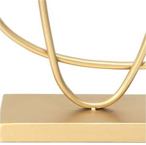 Sculpture en métal doré moderne et créative pour la décoration de la maison, décoration de table, hôtel de luxe, restaurant, fabriqué en Inde, vente en gros - Product Image 4