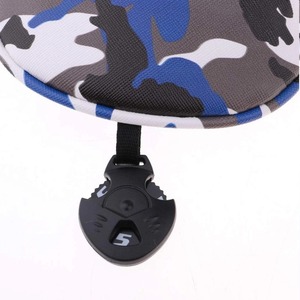 Hoja de cuero Mazo Imán OEM Personalizado Golf Madera Conductor Putter Hierro Cubiertas Golf Club Cubierta Golf Head Cover Impermeable - Product Image 4