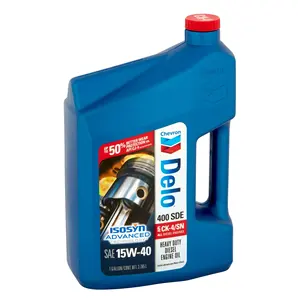 Chevron Delo 400 SDE SAE 15W-40 minyak mesin Diesel tugas berat, 1 galon 3.785 L