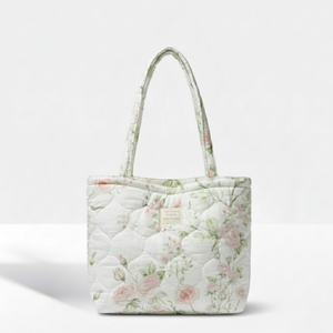 Bolso Tote Acolchado Aurora con Diseño Floral, Bolso Térmico Resistente al Agua, Diseño Personalizado para Uso Diario en Primavera, Verano, Otoño e Invierno - Product Image 1