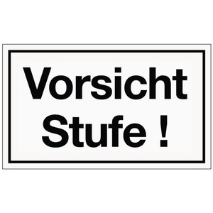 White/<b>Black</b> Plastic Advertising <b>Board</b> L250 X W150 mm Warning Sign/Caution Step - Product Image 1