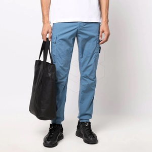 กางเกงคาร์โก้ผ้าย้อมสีพื้นสำหรับผู้ชาย,กางเกงใส่วิ่งเสื้อผ้าและกางเกงใส่ทำงานมีกระเป๋า6ช่องกางเกงคาร์โก้ MOQ ต่ำสำหรับผู้ชาย - Product Image 2