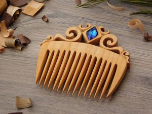 Peine de madera hecho a mano con diseño estático de estilo moderno para uso en Salón al por mayor en India - Product Image 6