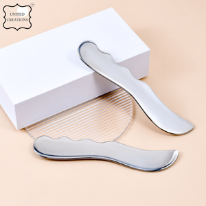 Gua Sha Outils Métal Fascial Couteau Grattage Masseur Corps En Acier Inoxydable Gua Sha Logo Personnalisé De Poche Gua Sha - Product Image 6