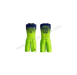 Ensemble de maillots et shorts de basketball personnalisés en polyester respirant et à séchage rapide, grande taille, pour des performances optimales - Product Image 2