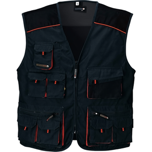 Chaleco de pesca TERRATREND talla 56 gris oscuro/negro/naranja - Product Image 2