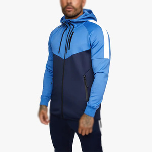 Vêtements de sport d'hiver personnalisés pour hommes, survêtement uni 100% coton, coupe-vent, respirant, ensemble de sport - Product Image 3