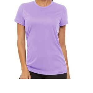 100% algodón señoras camiseta Verano de gran tamaño estilo Casual hombro caído BD estampado decoración logotipo personalizado Color sólido más corto - Product Image 1