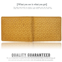 Portefeuille Homme Slim Bifold Vintage Fait Main en Cuir Véritable avec Doublure Satinée, Protection RFID, Fenêtre Courte pour Carte d'Identité et Porte-Cartes CROSS