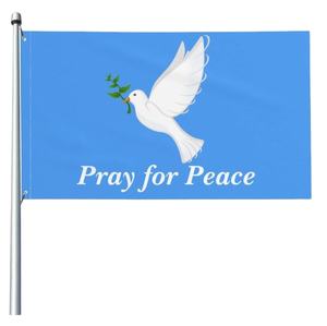 Ucuz yüksek kaliteli çift taraflı 3x5ft alüminyum bayrak direği özel baskı kendi 68D 100F 100% Polyester dijital bayrak promosyon - Product Image 3