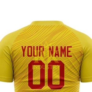 Camiseta de Fútbol para Hombre, Nuevo Diseño, Secado Rápido, Absorbe la Humedad, Manga Corta, Ropa Deportiva, 100% Poliéster, Color Personalizado - Product Image 5