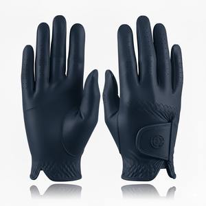 Golf <b>Gloves</b> Genuine Leather High Quality Premium Customized Logo Breathable Non-Slip Lightweight Hook Loop Closure <b>Type</b> - Product Image 4